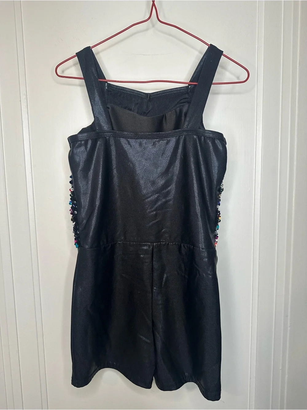 LAYLAS Girl’s Black Sequined Dance Leotard shorts / Size: MC